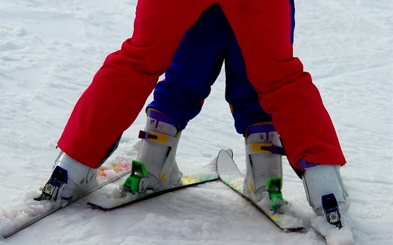 Snow plough ski lesson